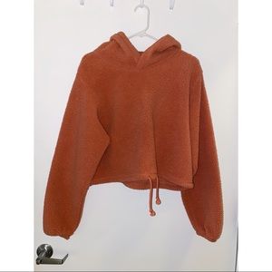 Peach cropped sweatshirt
